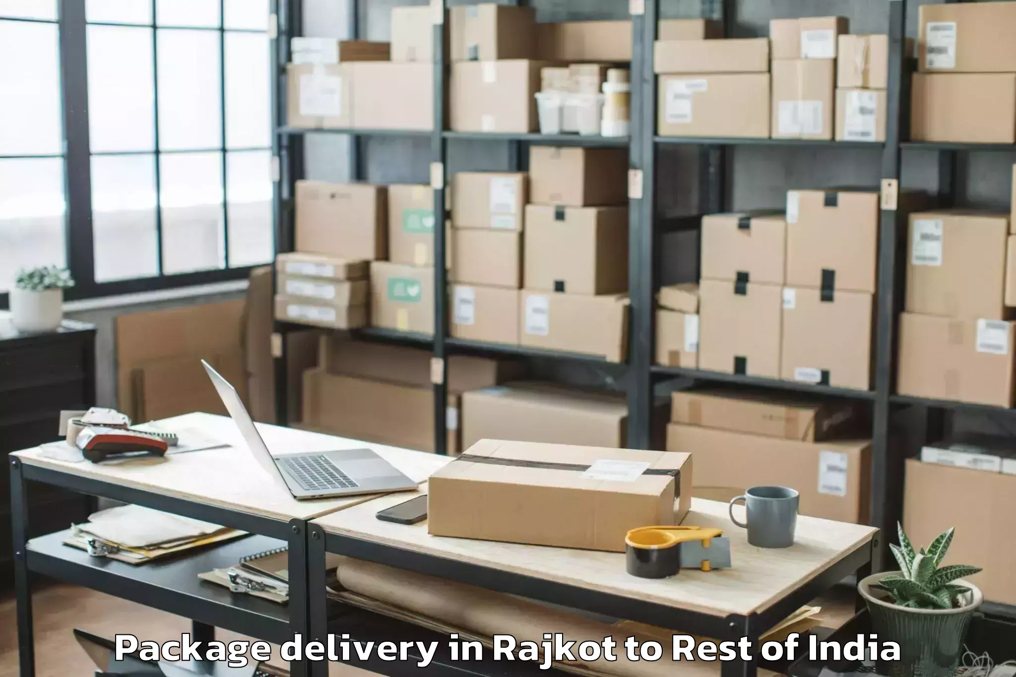 Hassle-Free Rajkot to Basar Package Delivery